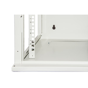 ARMADIO RACK 10" 6 UNITA' IN ACCIAIO COLORE GRIGIO CON FIANCHI APRIBILI