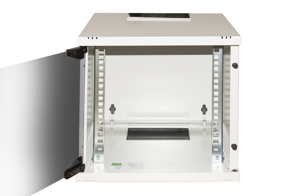 ARMADIO 6U 10" MM 300MX300 PORTA VETRO COLORE GRIGIO