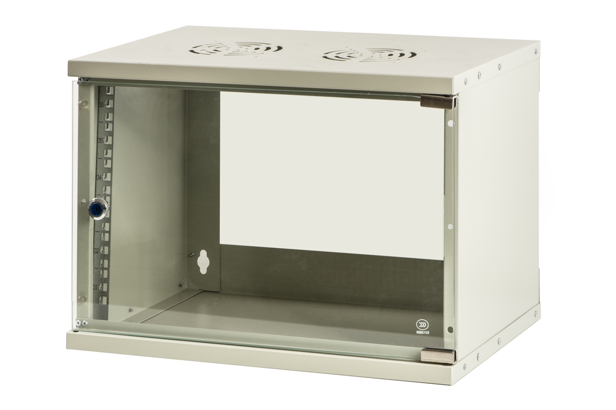 ARMADIO RACK 19" 6 UNITA' (A)350 X (L)500 X (P)320 GRIGIO