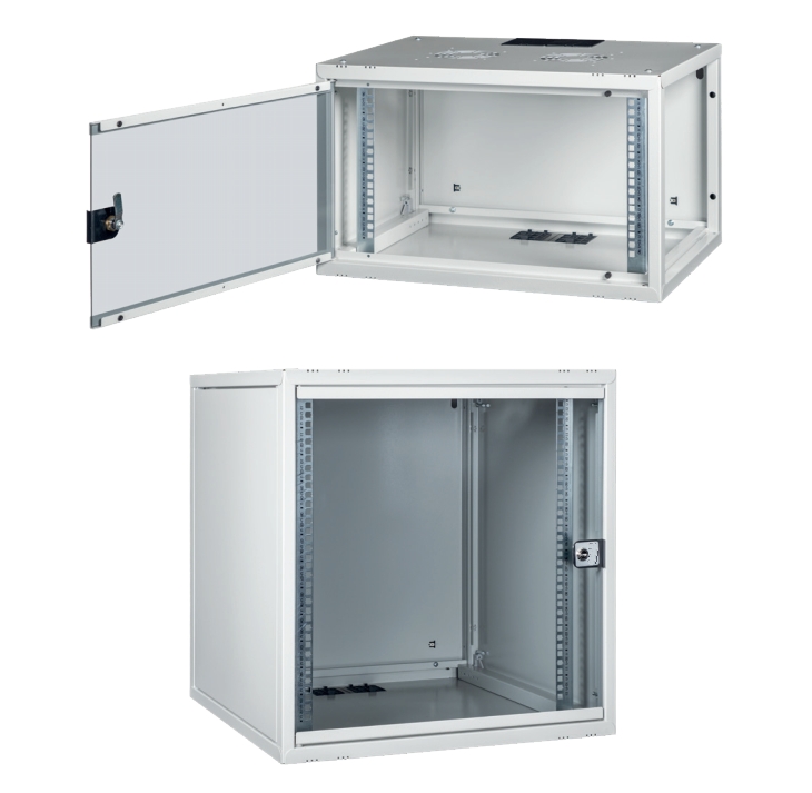 ARMADIO RACK 19" 6U PROFONDITA' 600 MM DA ASSEMBLARE GRIGIO DISASSEMBLATO SERIE EAVI