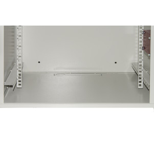 ARMADIO RACK 19" 6U PORTA IN FERRO ANTIVANDALISMO CON SERRATURA ANTIEFFRAZIONE GRIGIO CM 40X56X33 (PxLxA)