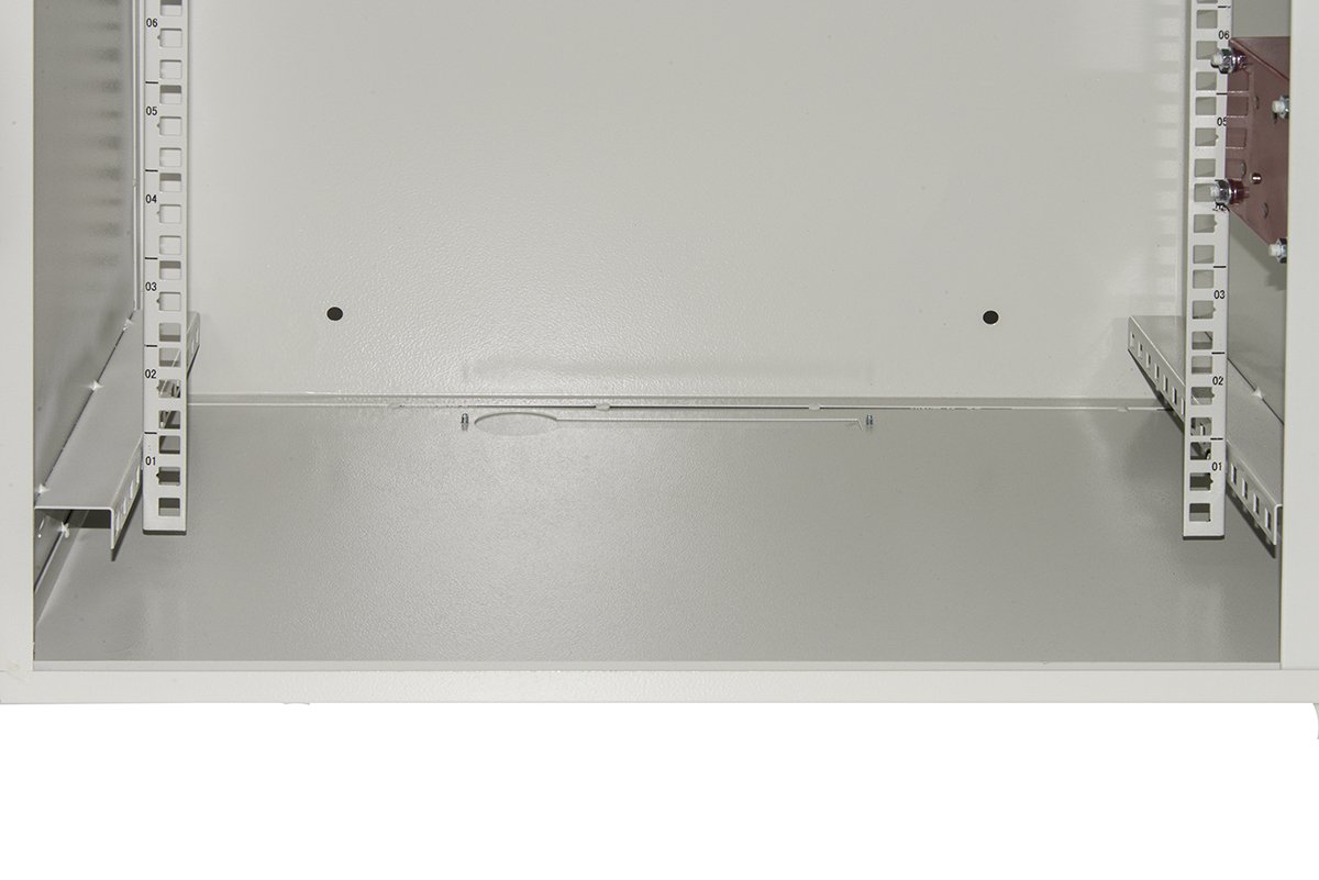 ARMADIO RACK 19" 6U PORTA IN FERRO ANTIVANDALISMO CON SERRATURA ANTIEFFRAZIONE GRIGIO CM 40X56X33 (PxLxA)