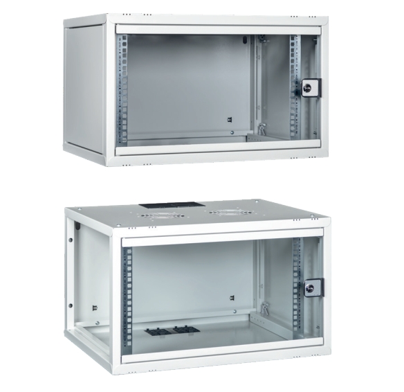 ARMADIO RACK 19" 09U PROFONDITA' 450 MM DA ASSEMBLARE GRIGIO DISASSEMBLATO SERIE EAVI