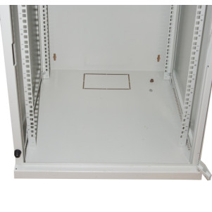 ARMADIO RACK 19" 9 UNITA' DA MURO PER RETI (A)485 X (L)540 X (P) 450 MM COLORE GRIGIO PORTA VETRO