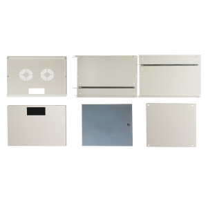 ARMADIO RACK 19" DISASSEMBLATO 12 UNITA' DA MURO PER RETI (A)595 X (L)540 X (P) 400 MM COLORE GRIGIO PORTA VETRO
