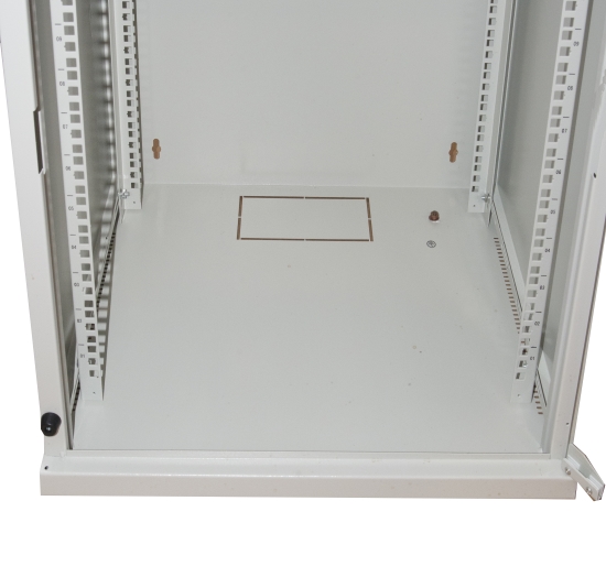 ARMADIO RACK 19" 12 UNITA' DA MURO PER RETI (A)620 X (L)540 X (P) 450 MM COLORE GRIGIO PORTA VETRO