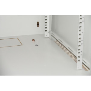 ARMADIO RACK 19" 15 UNITA' DA MURO PER RETI (A)750 X (L)540 X (P) 450 MM COLORE GRIGIO PORTA VETRO