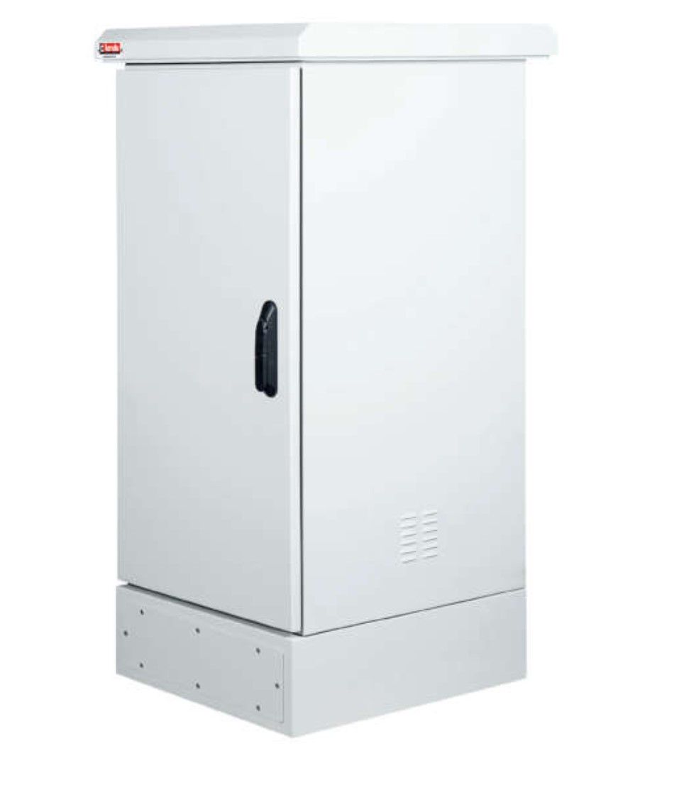 ARMADIO RACK 19" 16U PROTEZIONE IP65 MISURE L600 H1080 P650 CON BASE 200MM