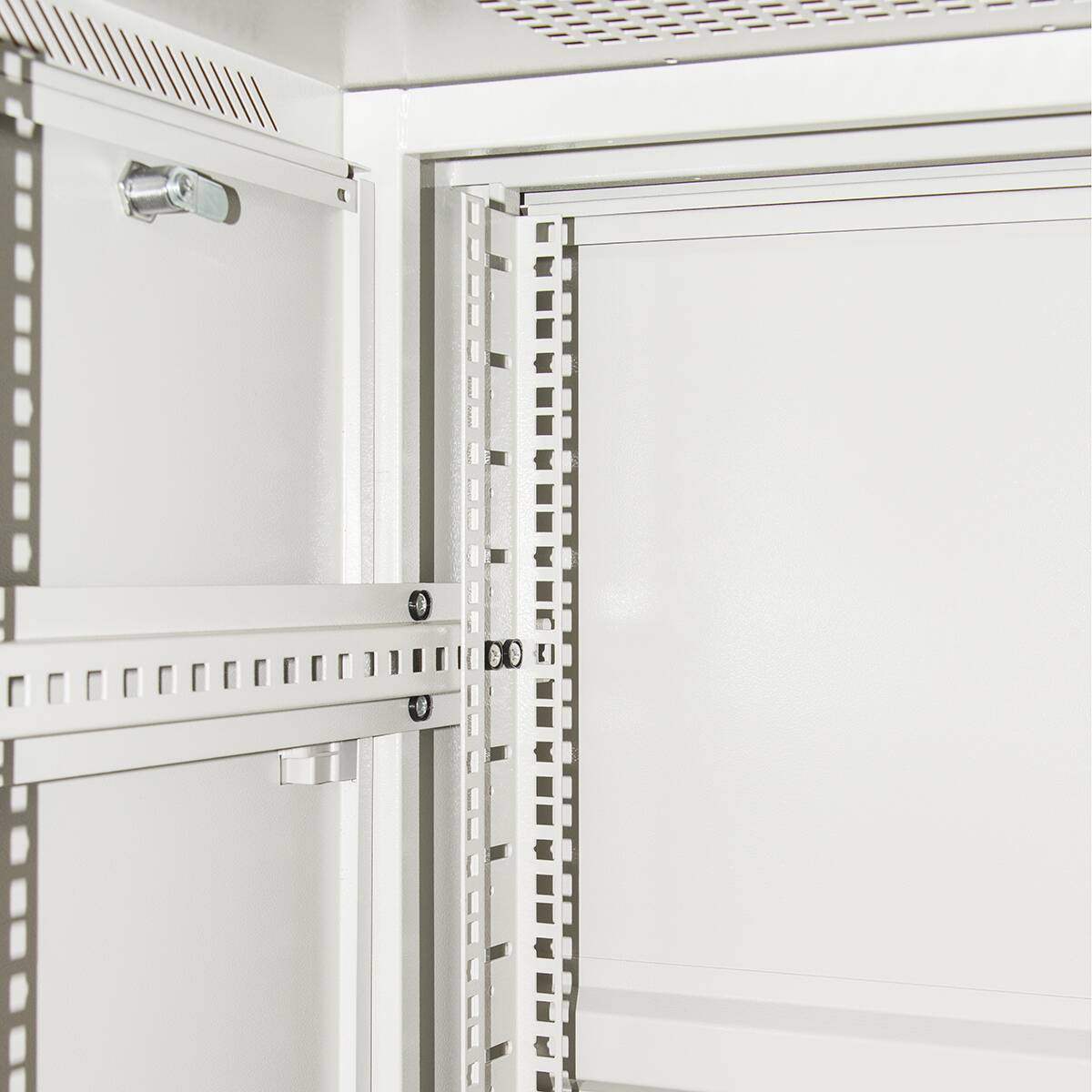 ARMADIO RACK 19" 27U (A)1388 (L)600 (P)1000 COLORE GRIGIO PORTA VETRO