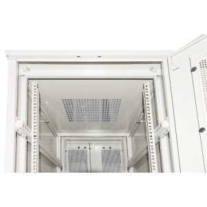 ARMADIO RACK 19"  PER RETI 37U (A)1833, (L)600, (P)1000 COLORE GRIGIO PORTA TRAFORATA