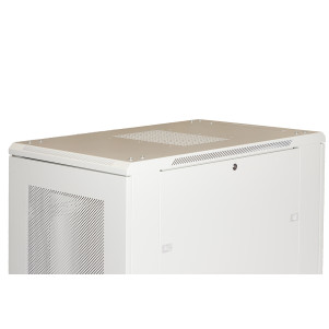 ARMADIO RACK 19" PER RETI 37U (A)1833, (L)600, (P)1000 COLORE GRIGIO PORTA TRAFORATA DISASSEMBLATO