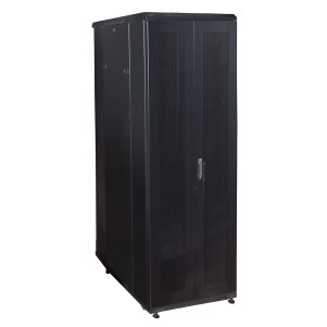 ARMADIO RACK 19"  PER RETI 37U (A)1833, (L)600, (P)1000 COLORE NERO PORTA TRAFORATA