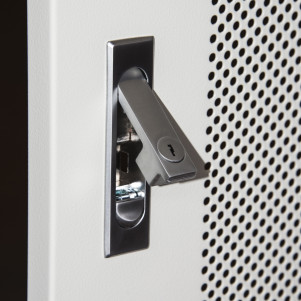ARMADIO RACK 19" 42U (A)2055, (L)600, (P)1000 COLORE GRIGIO DISASSEMBLATO PORTA TRAFORATA