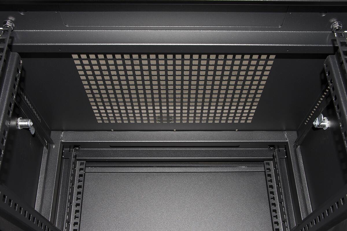 ARMADIO RACK 19" 42U (A)2055, (L)600, (P)1000 COLORE NERO PORTA VETRO
