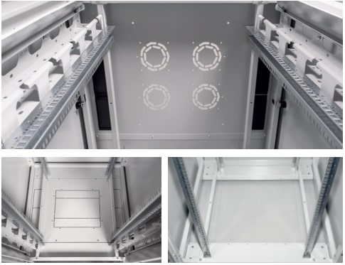 ARMADIO RACK PER RETI 19" 42U (A)2002, (L)600, (P)600 COLORE GRIGIO PORTA VETRO SERIE EAVI