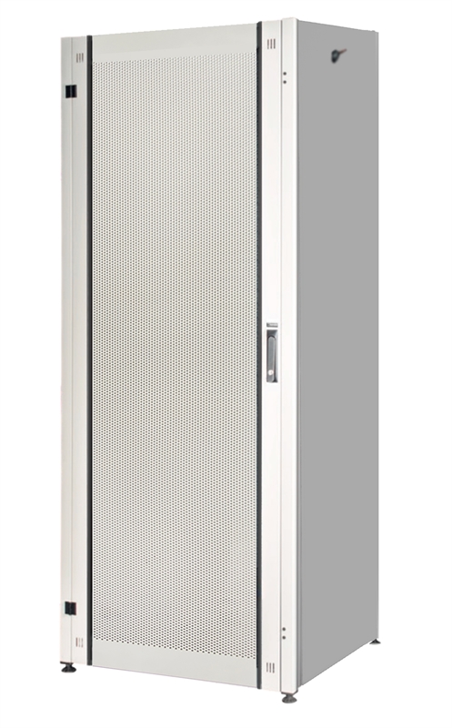 ARMADIO RACK PER RETI 19" 42U (A)2002, (L)600, (P)800 COLORE GRIGIO PORTA TRAFORATA SERIE EAVI