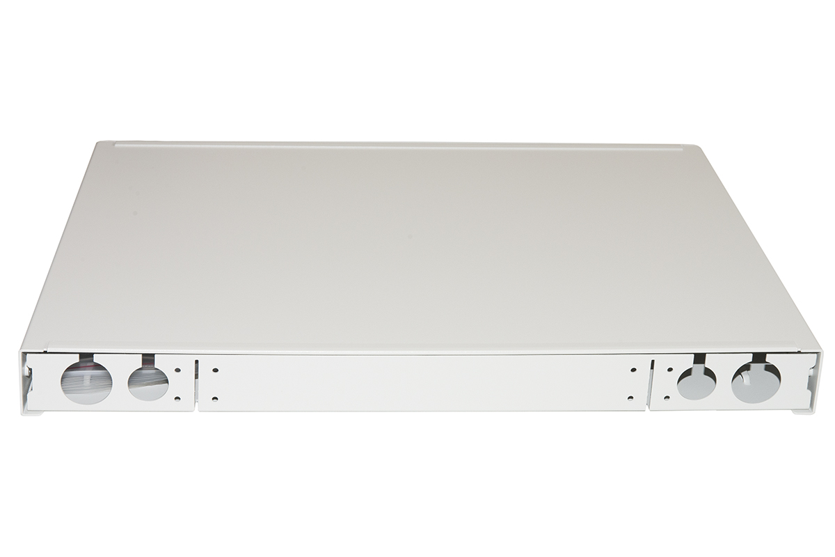 PANNELLO FIBRA OTTICA 19" CON 24 PORTE SC DUPLEX PROFONDITA' 250 MM GRIGIO CON ACCESSORI