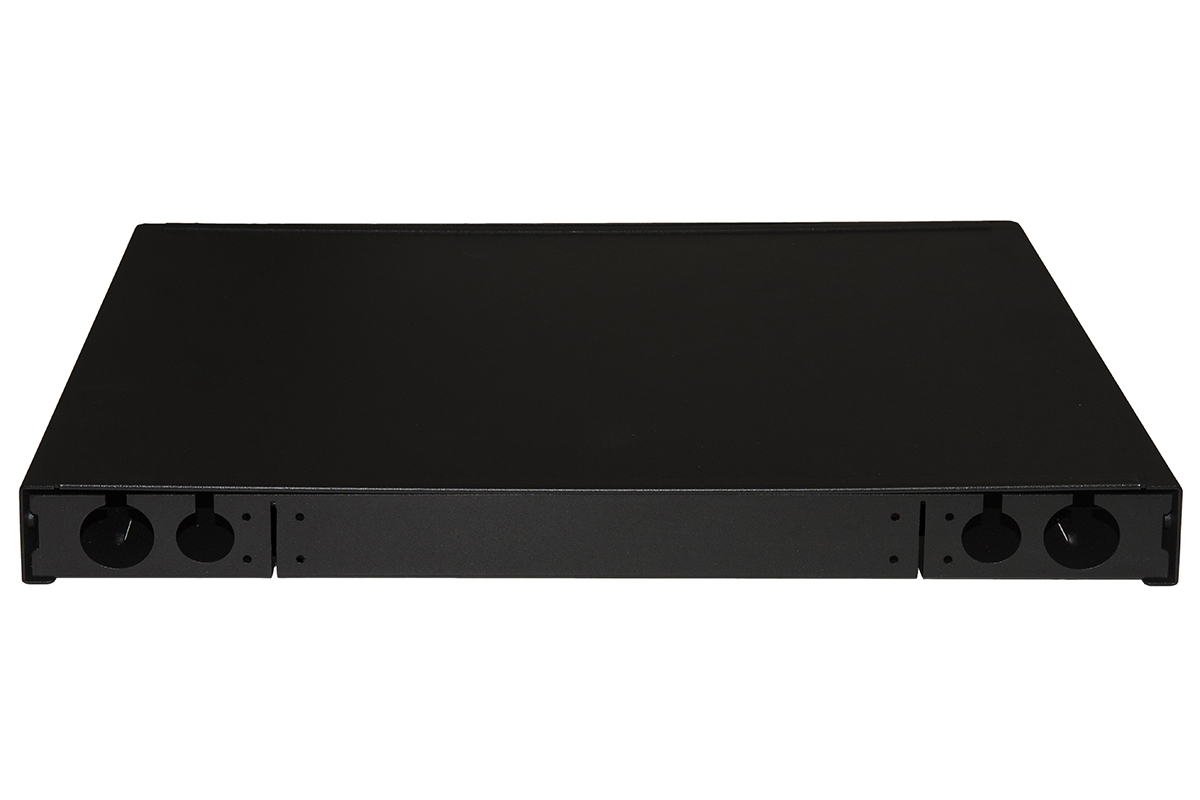 PANNELLO FIBRA OTTICA 19" CON 24 PORTE SC SIMPLEX O LC DUPLEX PROFONDITA' 250 MM NERO CON ACCESSORI