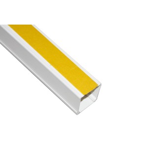 CANALINA PASSACAVI ADESIVA IN PVC MM 40x40 MT 2 CON COPERCHIO SCORREVOLE BIANCO