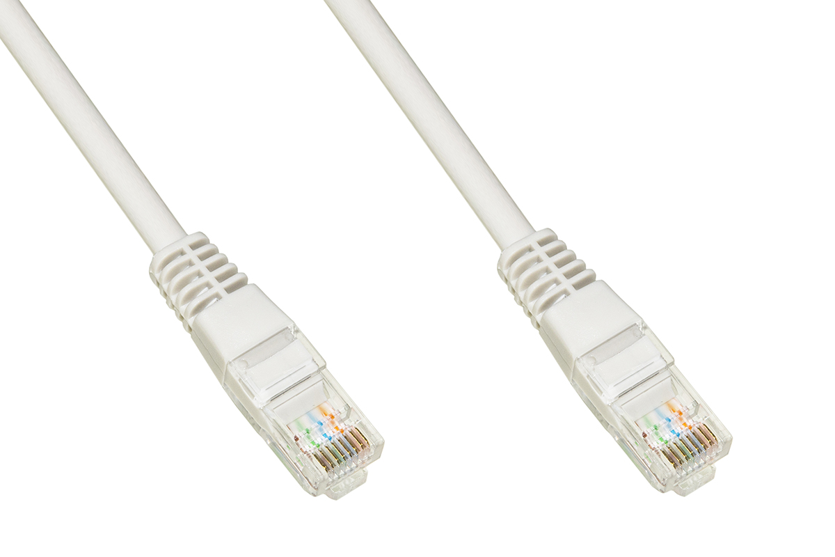CAVO RETE UTP CAT. 5E NON SCHERMATO MT. 3 COLORE GRIGIO