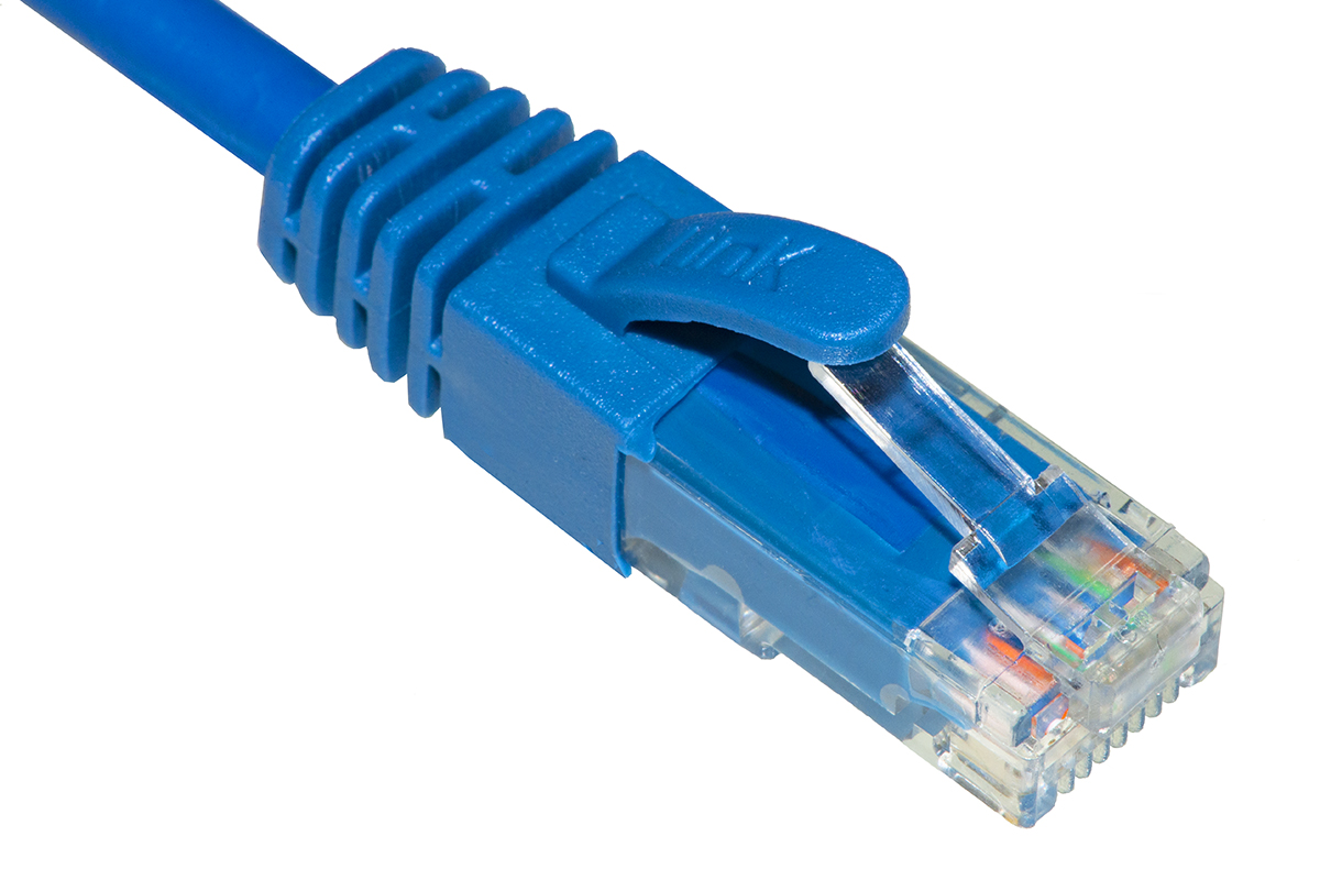 CAVO RETE CATEGORIA 6A NON SCHERMATO UTP AWG24 COLORE BLU HALOGENFREE MT 0,5