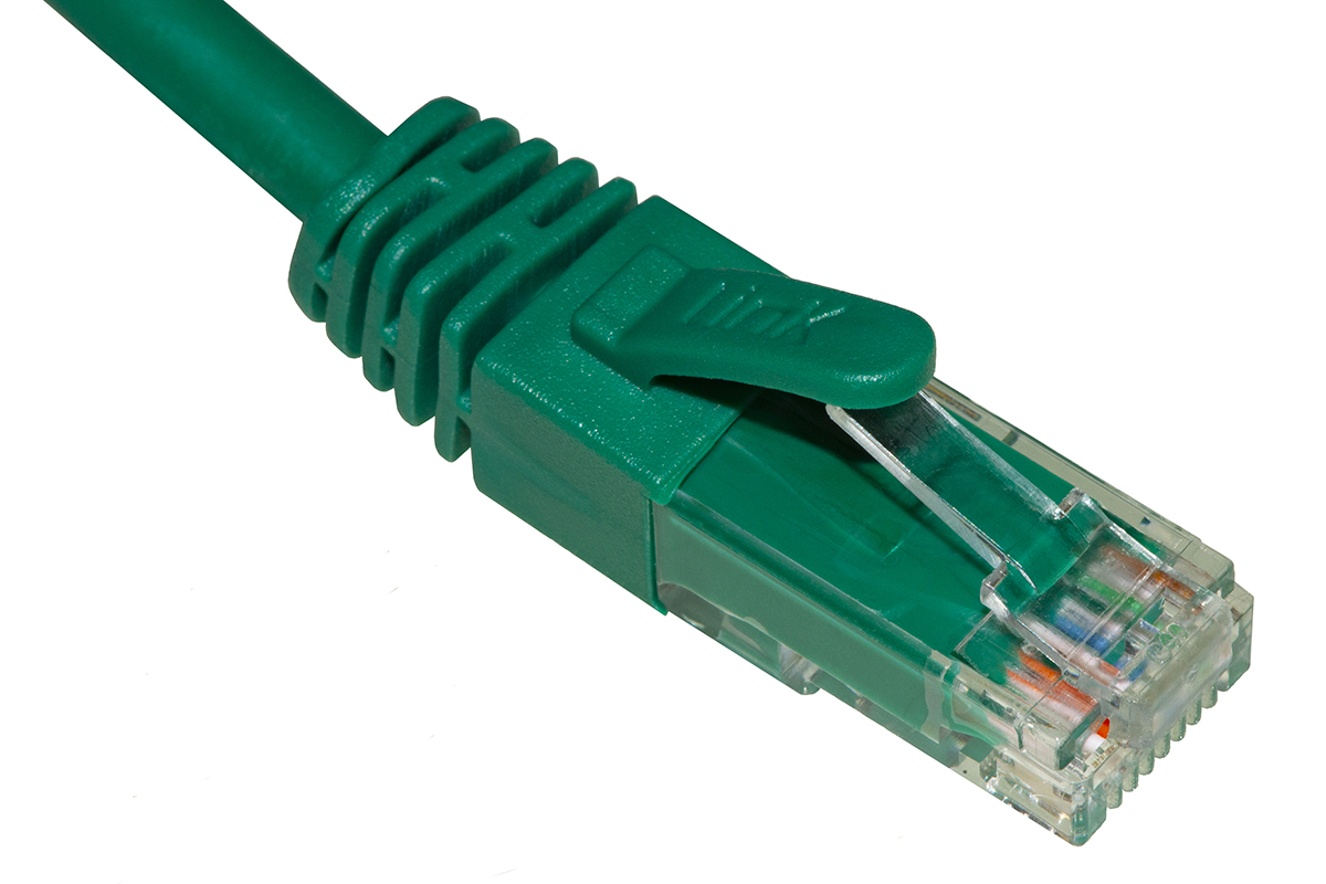 CAVO RETE CATEGORIA 6A NON SCHERMATO UTP AWG24 COLORE VERDE HALOGENFREE MT 1,5