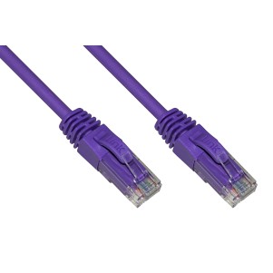 CAVO RETE CATEGORIA 6A NON SCHERMATO UTP AWG24 COLORE VIOLA HALOGENFREE MT 2