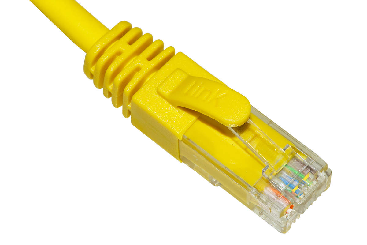 CAVO RETE CATEGORIA 6A NON SCHERMATO UTP AWG24 COLORE GIALLO HALOGENFREE MT 30