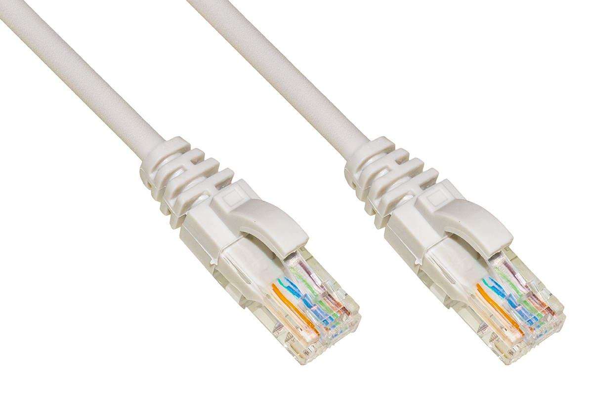 CAVO RETE CATEGORIA 6 NON SCHERMATO UTP COLORE GRIGIO MT 1