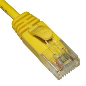 CAVO RETE CATEGORIA 6 NON SCHERMATO UTP COLORE GIALLO HALOGENFREE MT 7,5 SLIM