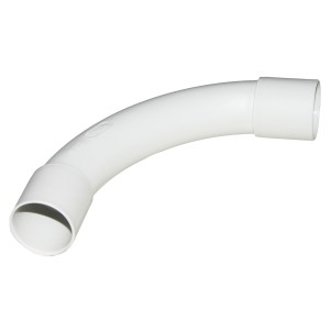ANGOLO PER TUBI DI CONDOTTA DIAMETRO 25 MM PVC LK80425