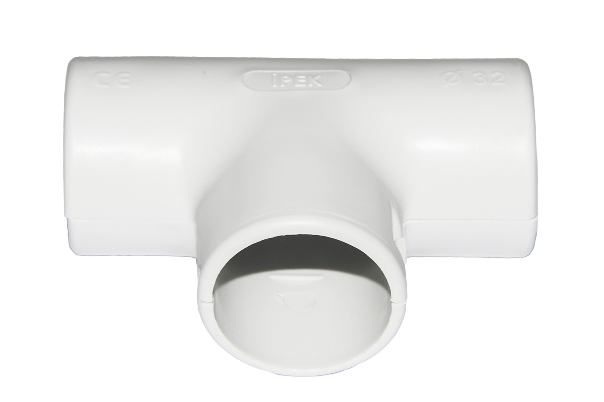 GIUNTO A T PER TUBI DI CONDOTTA DIAMETRO 32 MM PVC LK80432