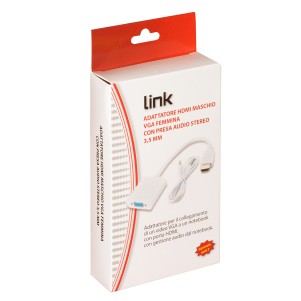 ADATTATORE HDMI® TIPO A MASCHIO A VGA FEMMINA CON AUDIO BIANCO