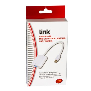 ADATTATORE MINI DISPLAYPORT MASCHIO - VGA FEMMINA