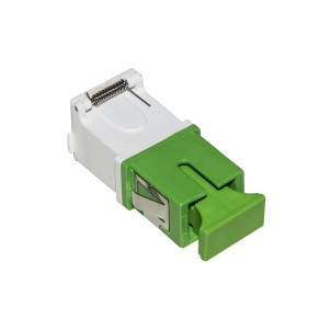 ADATTATORE SC APC SIMPLEX SENZA FLANGIA CON SHUTTER DOOR