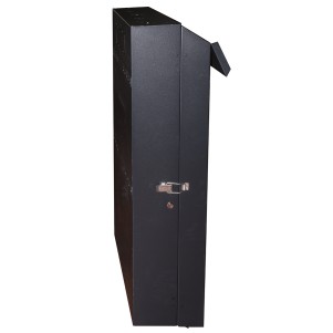 ARMADIO RACK 19" DA MURO VERTICALE 5U MISURE MM 650X1082X248 COLORE NERO PER SERVER PROFONDI FINO A 92 CM, CON MONTANTI REGOLABILI