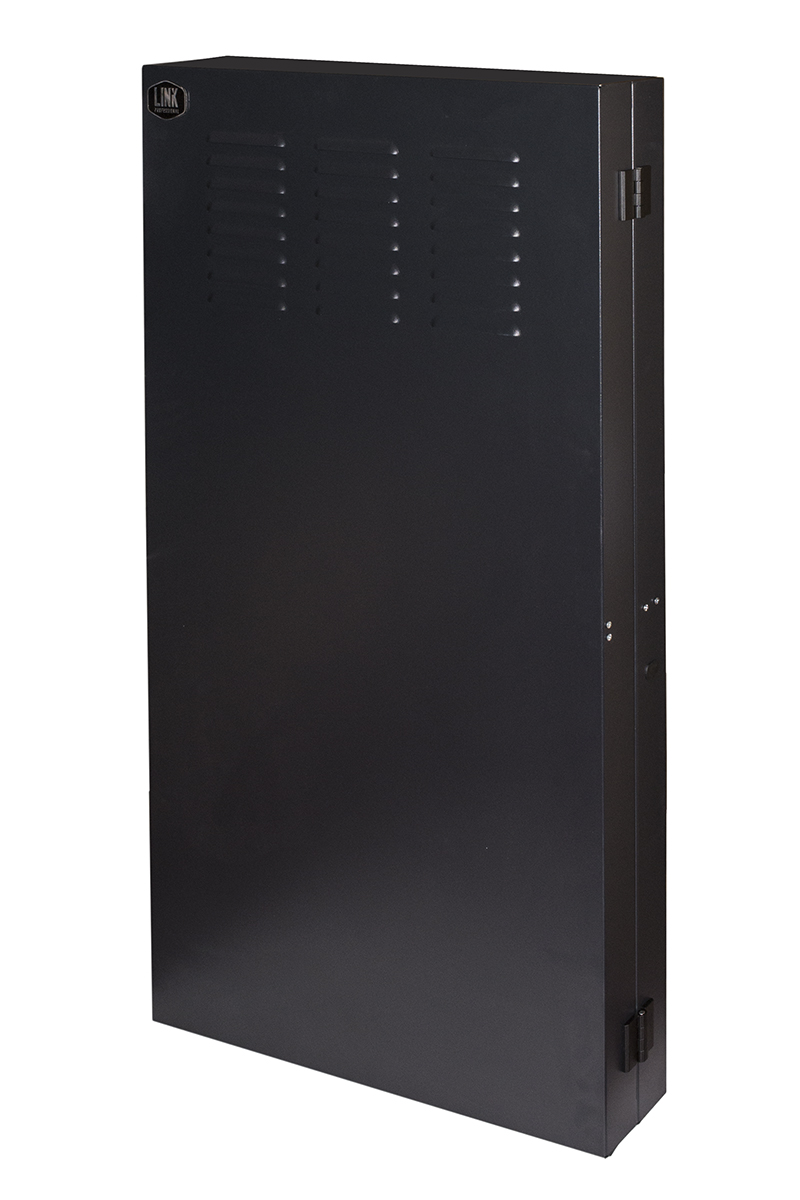 ARMADIO RACK DA MURO VERTICALE 2U 650X1082X115  COLORE NERO PER SERVER PROFONDI FINO A 92 CM