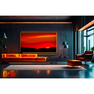 STAFFA A MURO PER MONITOR TV 60-100" FINO A 75 KG ESTENSIONE FINO A 635 MM CON MOVIMENTO ORIZZONTALE E VERTICALE
