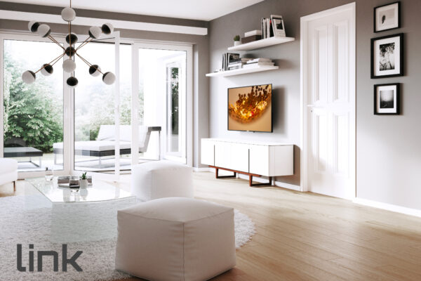 STAFFA A MURO 2 SNODI PER MONITOR 14-27" FINO A VESA 100X100 ORIENTAMENTO VERTICALE E ORIZZONTALE
