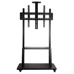 SUPPORTO TV GRANDE FORMATO 42-100" MAX VESA 600X900 CON RIPIANO PER DISPOSITIVI E SUPPORTO TELECAMERA
