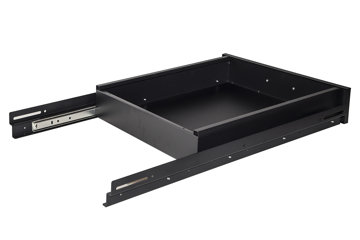 CASSETTO ESTRAIBILE PER ARMADI RACK 19" NERO PROFONDITA' 650MM