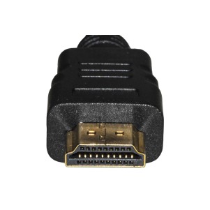 CAVO HDMI® 4Kx2K 30HZ 3D+ETHERNET PER PC, NOTEBOOK, HDTV, ECC CONTATTI DORATI MT 10 COLORE NERO