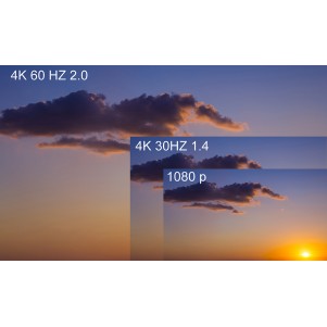 CAVO HDMII® UHD 4Kx2K 60HZ 3D ETHERNET + 18GBPS PER NOTEBOOK, PC, HDTV MT 2 DOPPIA SCHERMATURA