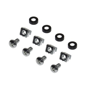 PANNELLO PATCH 19" VUOTO IN METALLO PER 8 KEYSTONE JACK NERO