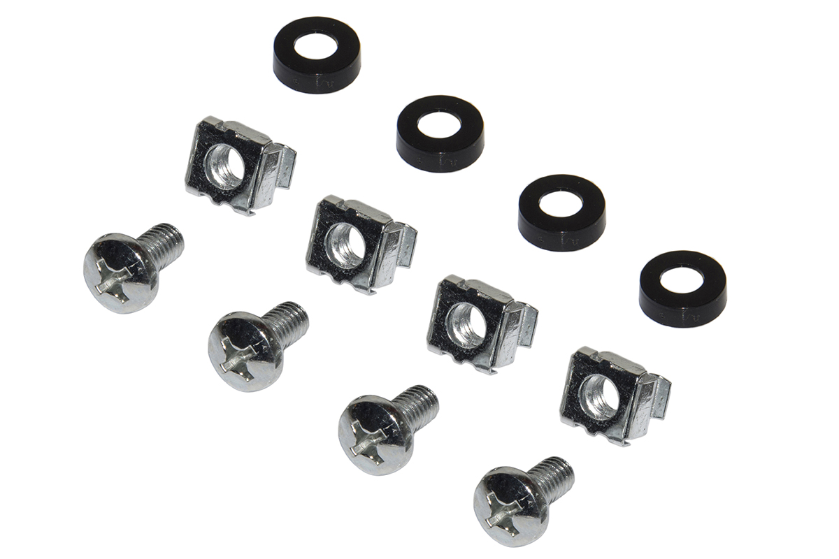 PANNELLO PATCH 19" VUOTO IN METALLO PER 8 KEYSTONE JACK NERO