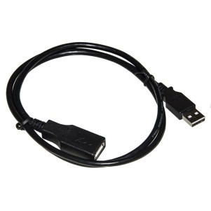 CAVO USB 2.0 MASCHIO/FEMMINA RAME CONNETTORE FEMMINA ISOLATO MT 0,5