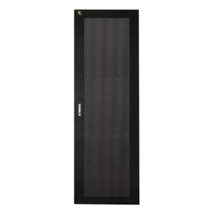 PORTA IN METALLO TRAFORATA NERA PER ARMADI LINK 32U LARGHEZZA 600MM CON SERRATURA