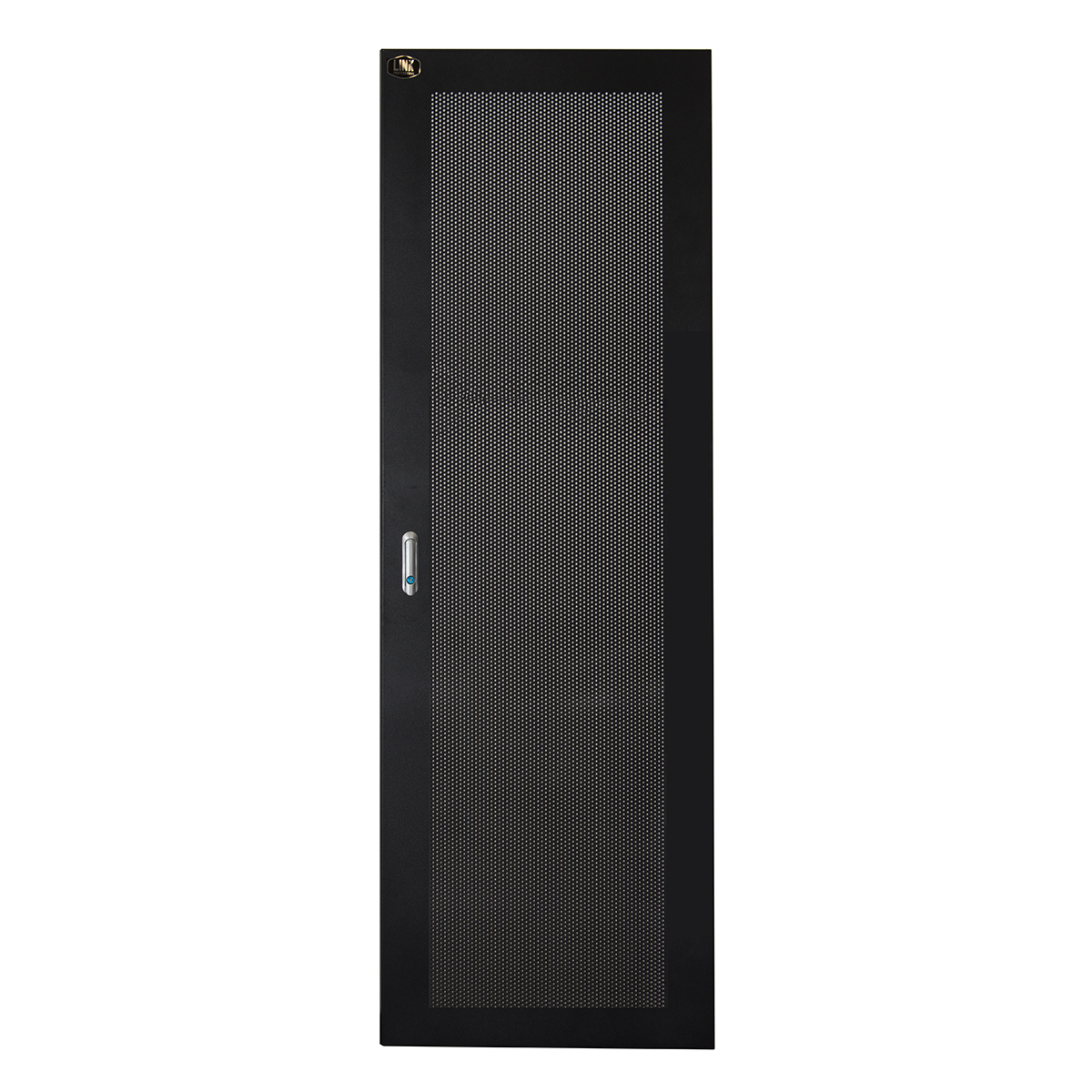 PORTA IN METALLO TRAFORATA NERA PER ARMADI LINK 32U LARGHEZZA 600MM CON SERRATURA