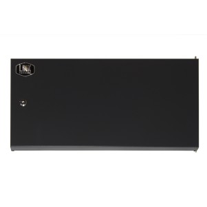 PORTA CHIUSA IN METALLO PIENO CON SERRATURA PER ARMADIO LINK 6U LK 1906UNF NERO