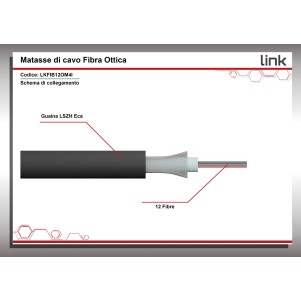 CAVO FIBRA OTTICA LOOSE TUBE 12 FIBRE OM4 INDOOR/OUTDOOR CPR ECA (AL METRO)